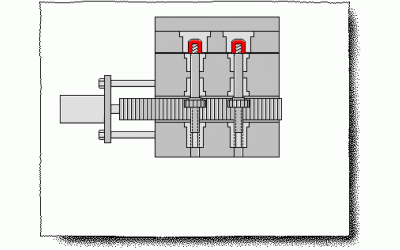 齒條脫螺紋機構模具-深圳市模具廠整理提供